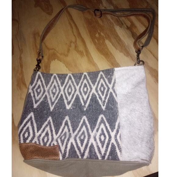 Myra Crossbody Bag Aztec Hide Purse - Picture 1 of 2
